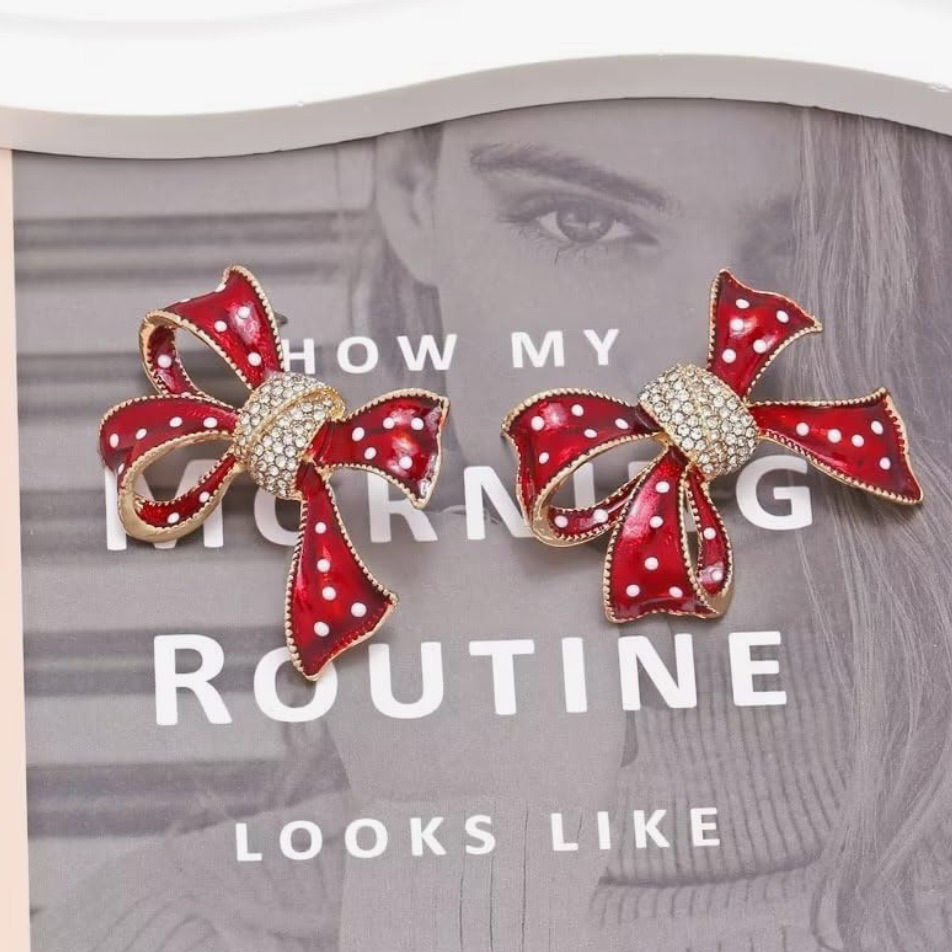 Holiday Bow Earrings
